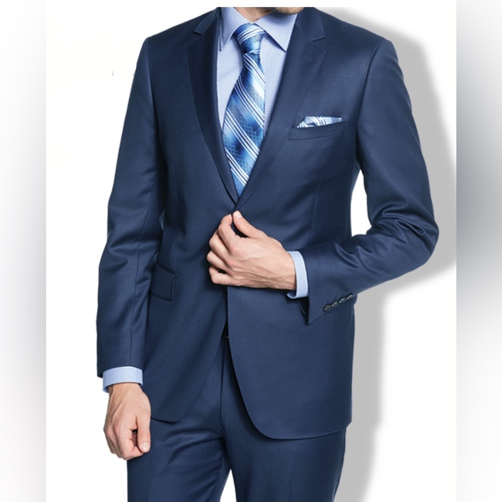NWOT Nandini Bertolin Navy Blue Suit 40S/32W